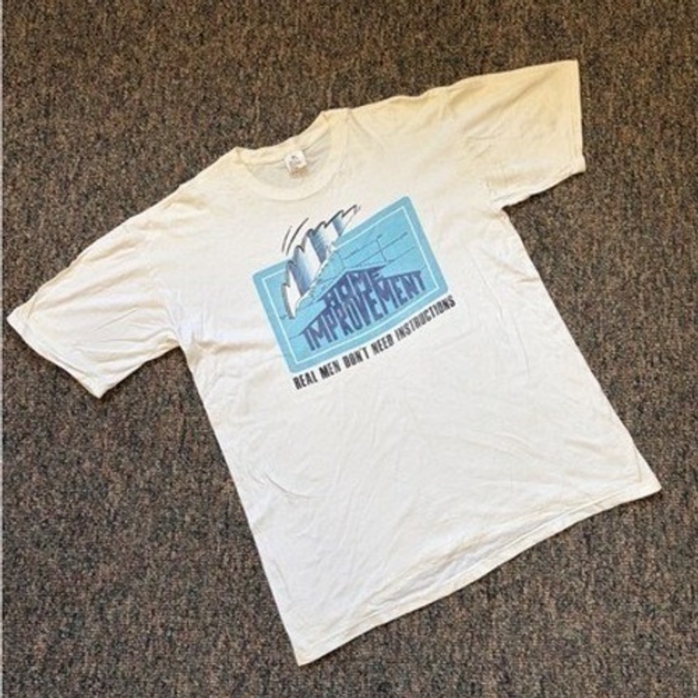 Vintage 90s Home Improvement Size XL‎ "Real Men Don't Need Instructions" Tee